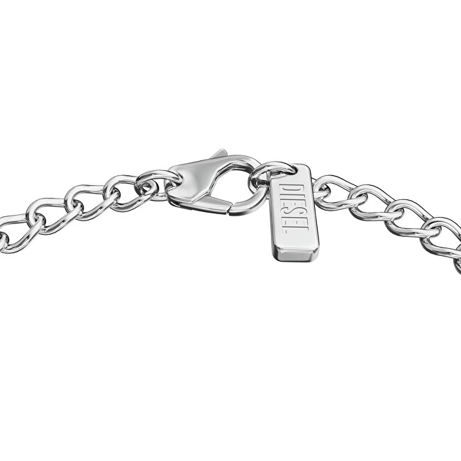 Diesel Originálny unisex náramok z ocele DX1690040 červená, strieborná