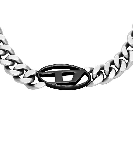 Diesel Fashion výrazný náhrdelník z oceli DX1635931
