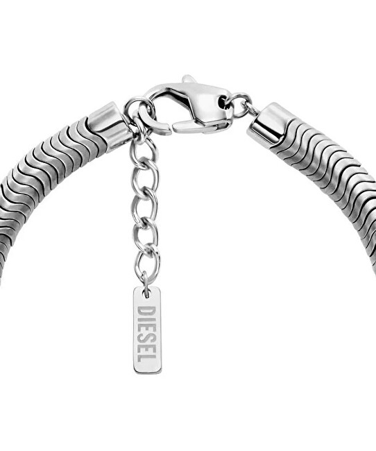 Diesel Pánský ocelový bicolor náramek s hematitem DX1572931