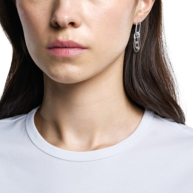 Diesel Fashion visací single náušnice s logem DX1598040