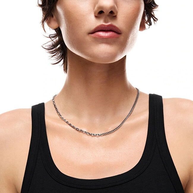 Diesel Štýlový oceľový unisex retiazka DX1695040 strieborná
