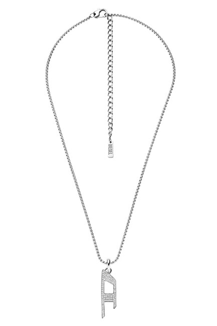 Diesel Fashion ocelový náhrdelník D Logo DX1624040