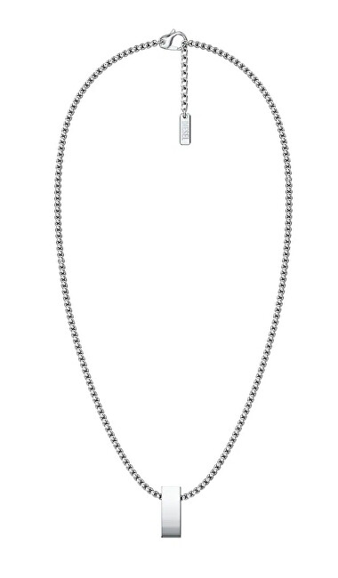 Diesel Štýlový oceľový unisex náhrdelník D Logo DX1689040 červená, strieborná