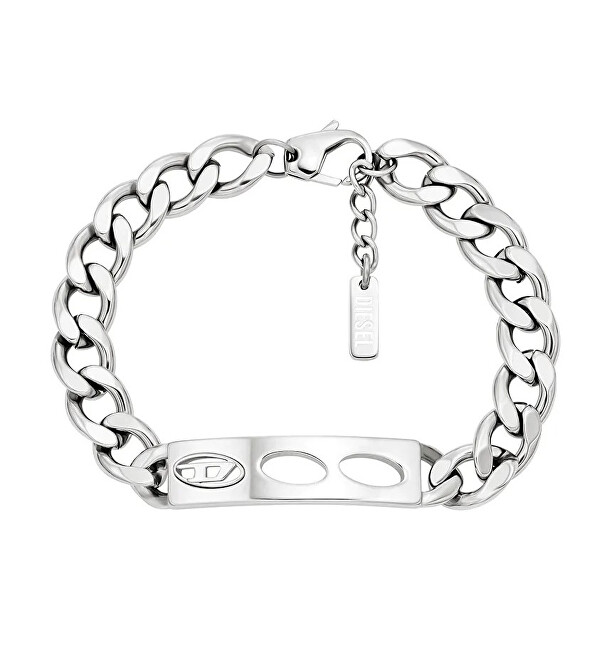 Diesel Stylový unisex náramek z oceli D Logo DX1663040