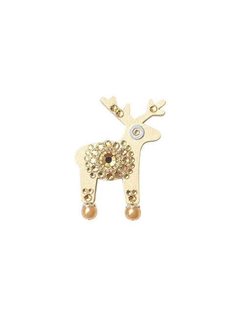 Deers Jelení mini brož Miss Beige