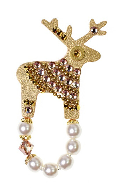 Deers Malý zlatý jelínek Goldie biela, perleťová, zlatá