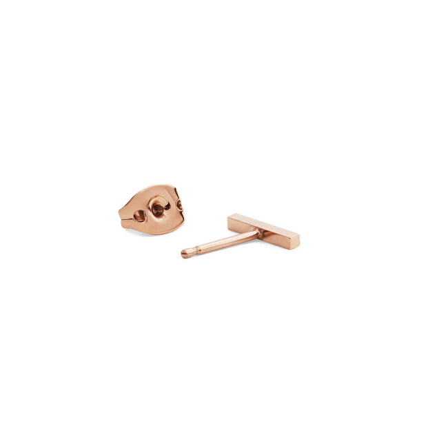 Daniel Wellington Bronzová single náušnice Tyčinka s krystaly DW00400860