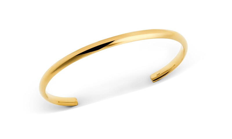 Daniel Wellington Elegantní otevřený náramek z pozlacené oceli Arch DW0040198