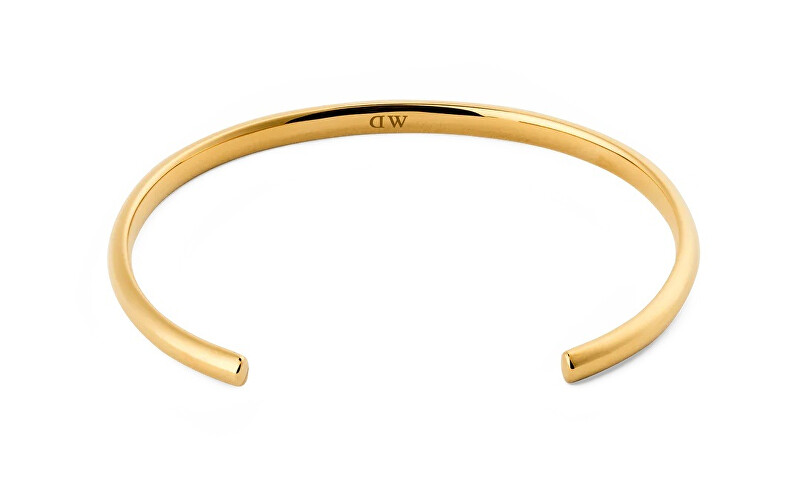 Daniel Wellington Elegantní otevřený náramek z pozlacené oceli Arch DW0040198