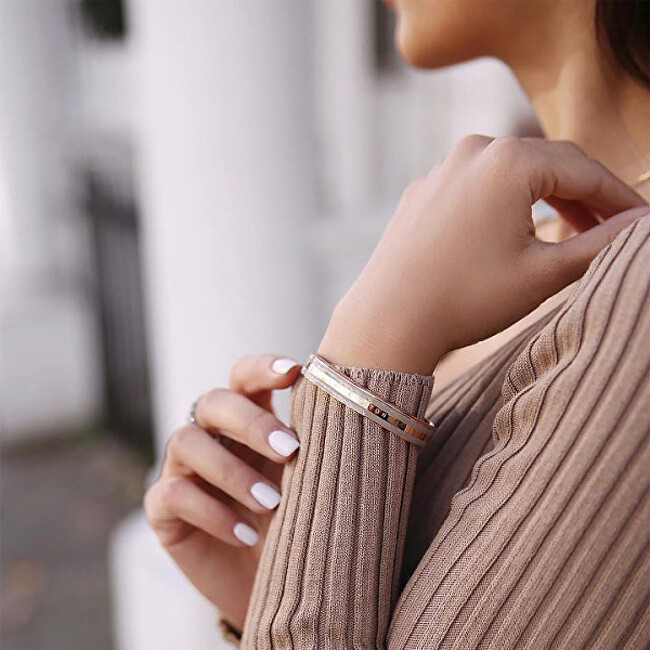 Daniel Wellington Elegantní pevný bronzový náramek Emalie DW0040001