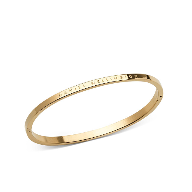Daniel Wellington Elegantní pevný pozlacený náramek Classic DW004016