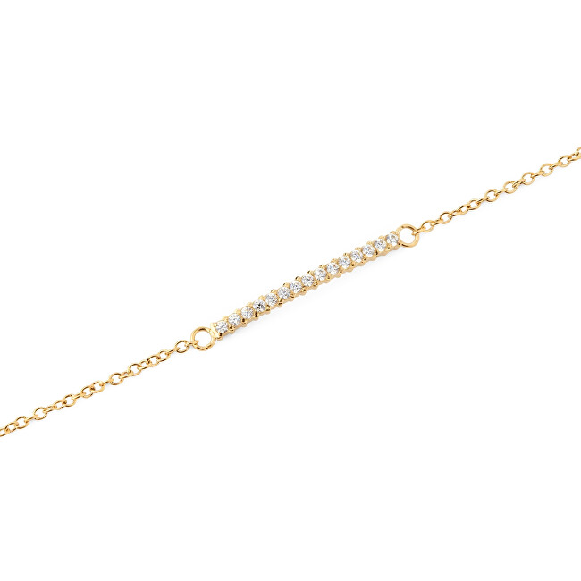 Daniel Wellington Elegantní pozlacený náramek s kubickými zirkony Mirelle DW00401620