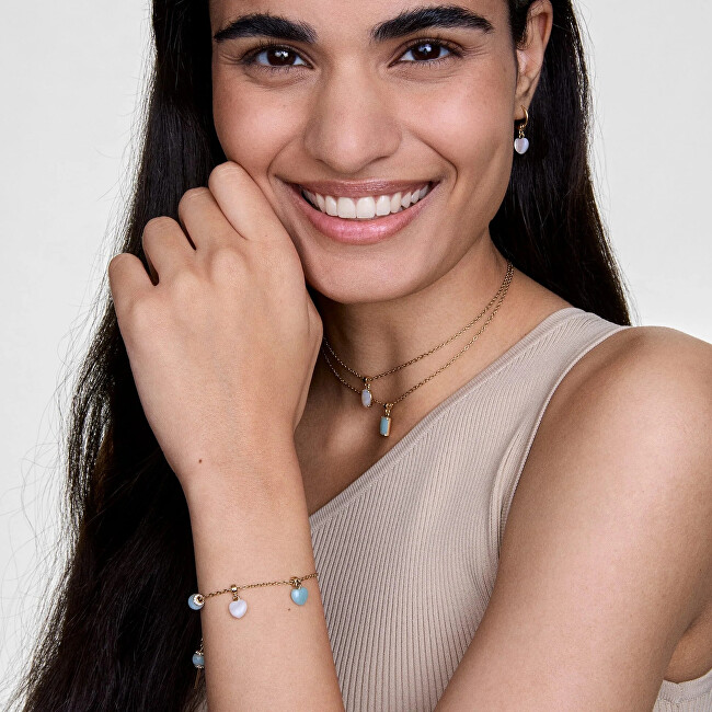 Daniel Wellington Jemný pozlacený řetízek Rolo Charms DW00400396