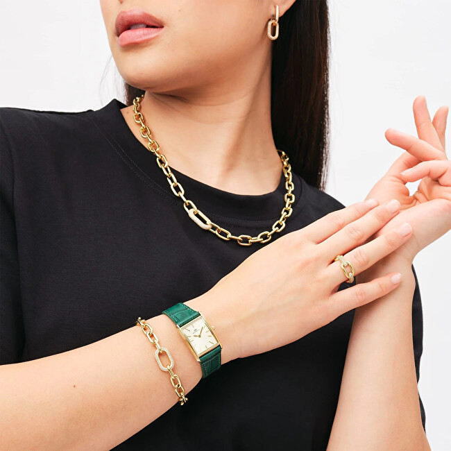 Daniel Wellington Luxusní pozlacený náramek s krystaly Crystal Link DW00400572