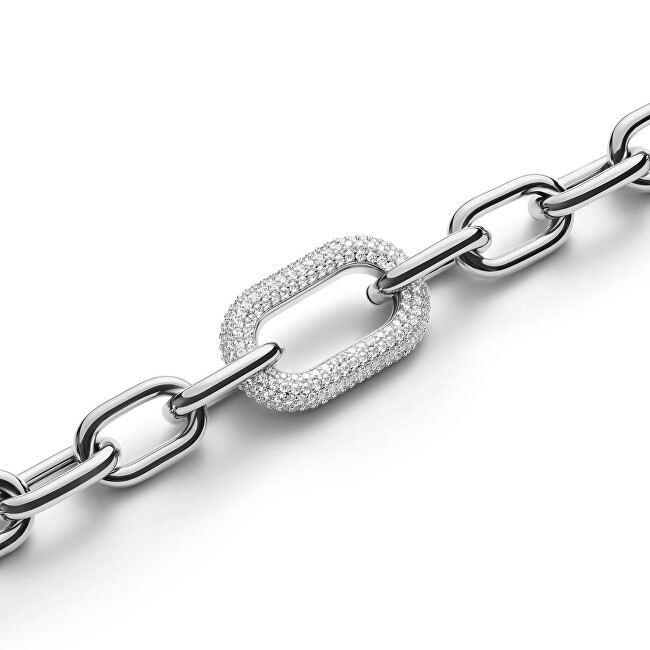 Daniel Wellington Luxusní ocelový náhrdelník s krystaly Crystal Link DW00400607
