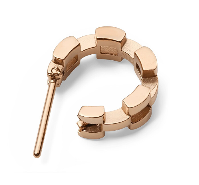 Daniel Wellington Moderní kruhové náušnice z pozlacené oceli 3-Link DW00400959