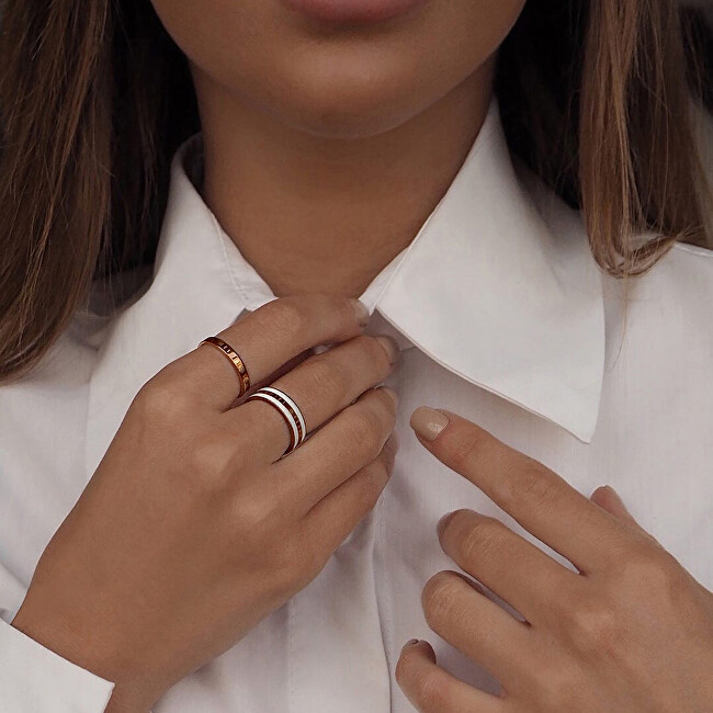 Daniel Wellington Módní bronzový prsten Emalie DW004000