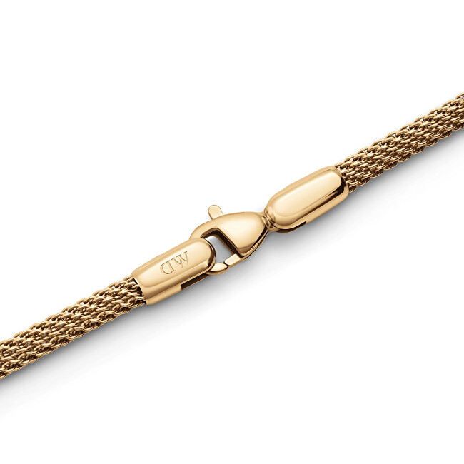 Daniel Wellington Módní pozlacený náramek z oceli Mesh Perfect Pair DW0040068
