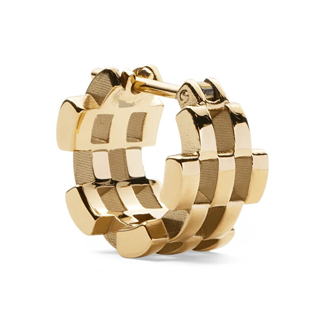Daniel Wellington Stylové pozlacené náušnice 5-Link DW00400990