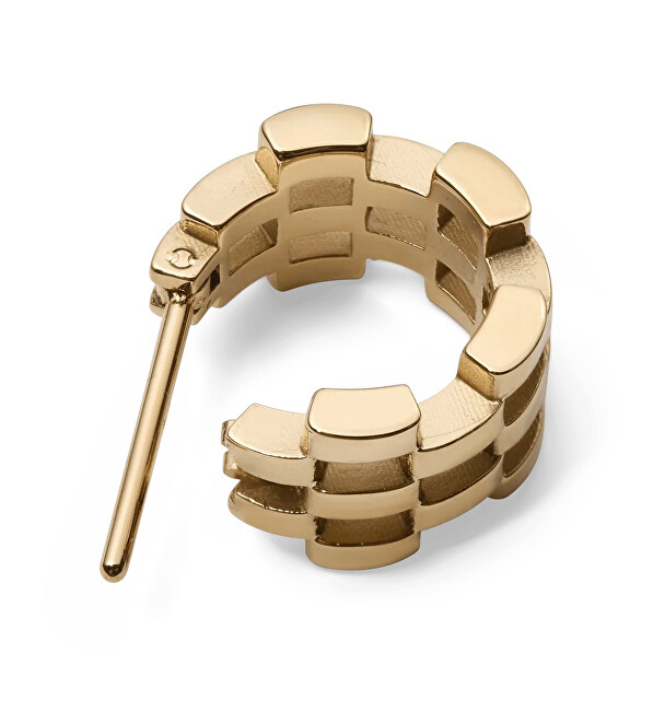 Daniel Wellington Stylové pozlacené náušnice 5-Link DW00400990