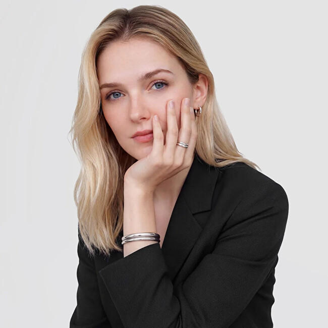 Daniel Wellington Minimalistický unisex prsten z oceli Arch DW0040189