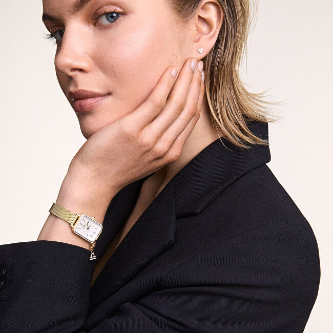 Daniel Wellington Ocelová single náušnice Srdce s krystaly DW00400878