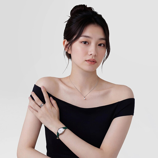 Daniel Wellington Ocelový náhrdelník s perlou Swarovski Pearl DW00401957