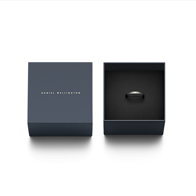 Daniel Wellington Originální antracitový prsten Classic DW00400
