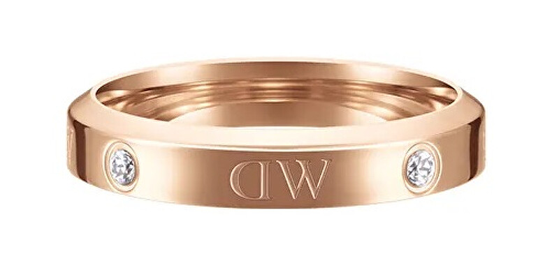 Daniel Wellington Originální bronzový prsten s krystaly Classic Lumine DW004002