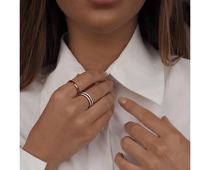 Daniel Wellington Originální antracitový prsten Classic DW00400