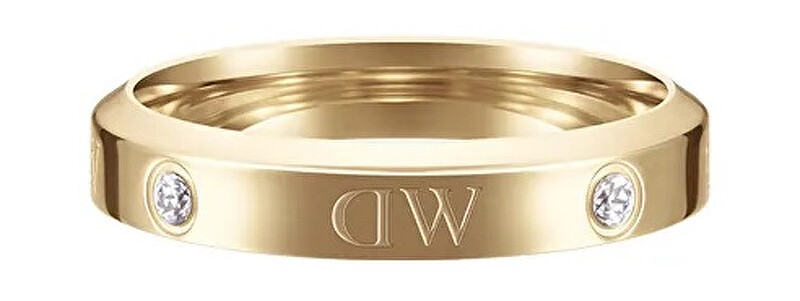 Daniel Wellington Originální pozlacený prsten s krystaly Classic Lumine DW0040028