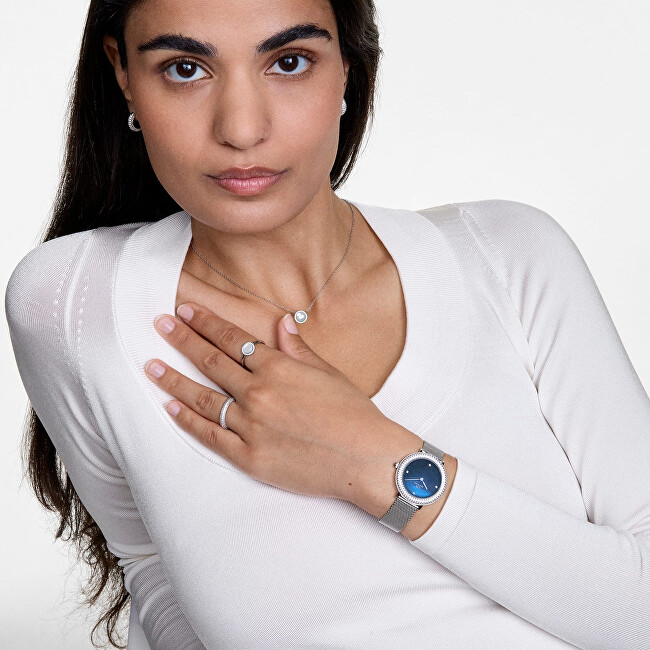 Daniel Wellington Originální prsten s perletí a krystaly Audrey DW0040127