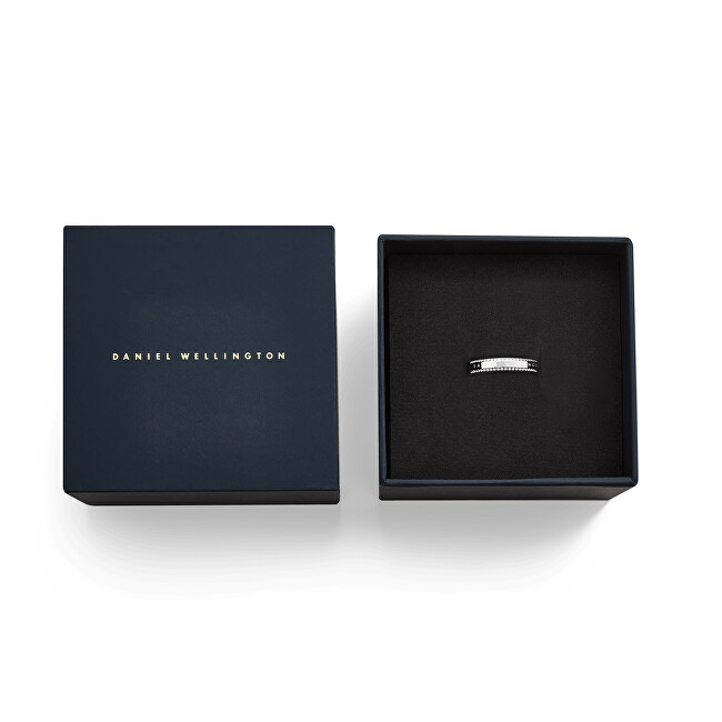 Daniel Wellington Oslnivý ocelový prsten s kubickými zirkony Classic Aura DW004015