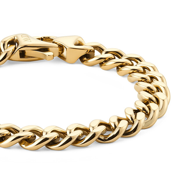 Daniel Wellington Pánský pozlacený náramek Ellipse Cuban Chain DW0040166