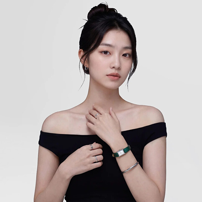 Daniel Wellington Elegantní otevřený náramek z oceli Arch DW0040194