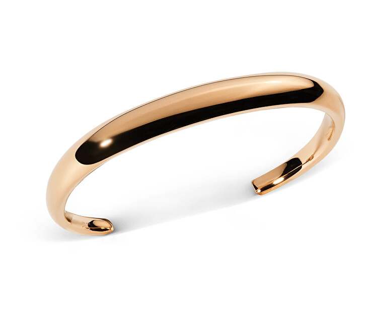 Daniel Wellington Pevný otevřený náramek z pozlacené oceli Flow DW00402073 15,5 cm