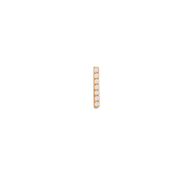 Daniel Wellington Pozlacená single náušnice Tyčinka s krystaly DW00400870