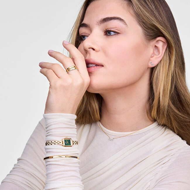 Daniel Wellington Pozlacené náušnice Nekonečno s kubickými zirkony Mirelle DW00401614