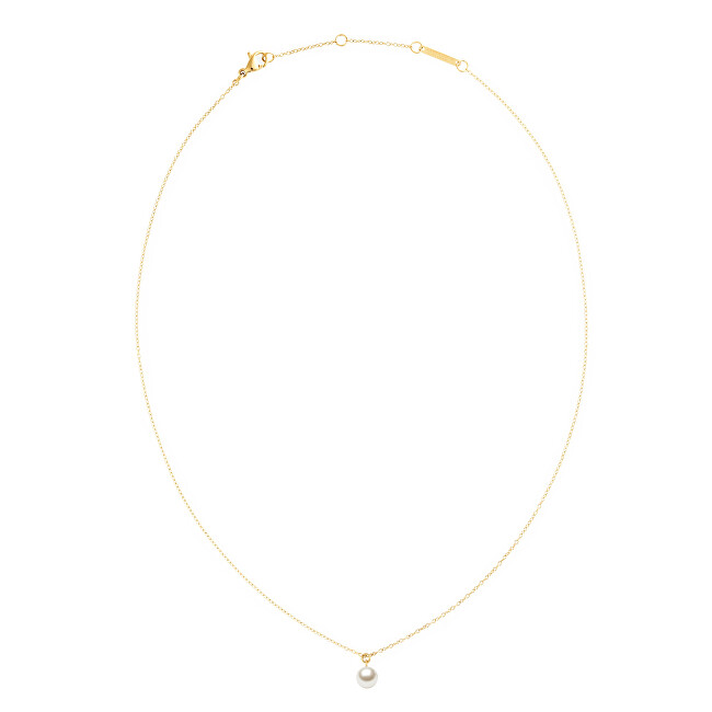 Daniel Wellington Pozlacený náhrdelník s perlou Swarovski Pearl DW00401958