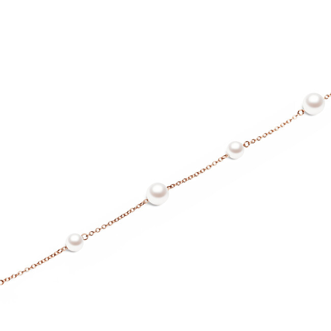 Daniel Wellington Pozlátený náramok s perlami Swarovski Pearl Step DW00402108