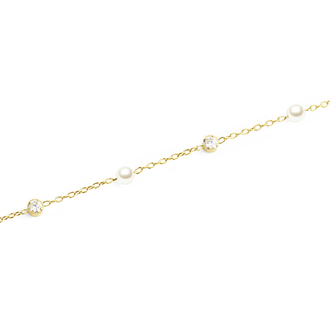 Daniel Wellington Pozlacený náramek se Swarovski perlami Pearl DW00401952