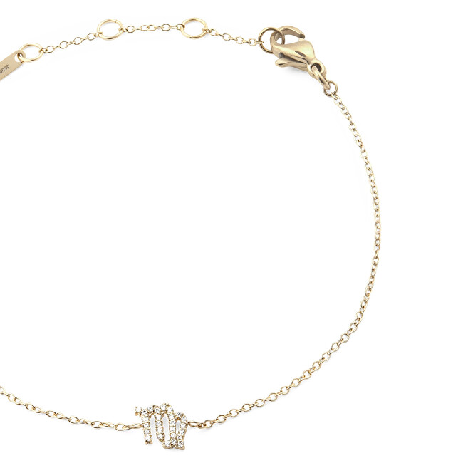 Daniel Wellington Pozlacený řetízkový náramek znamení Panna Crystal Zodiac DW00400912