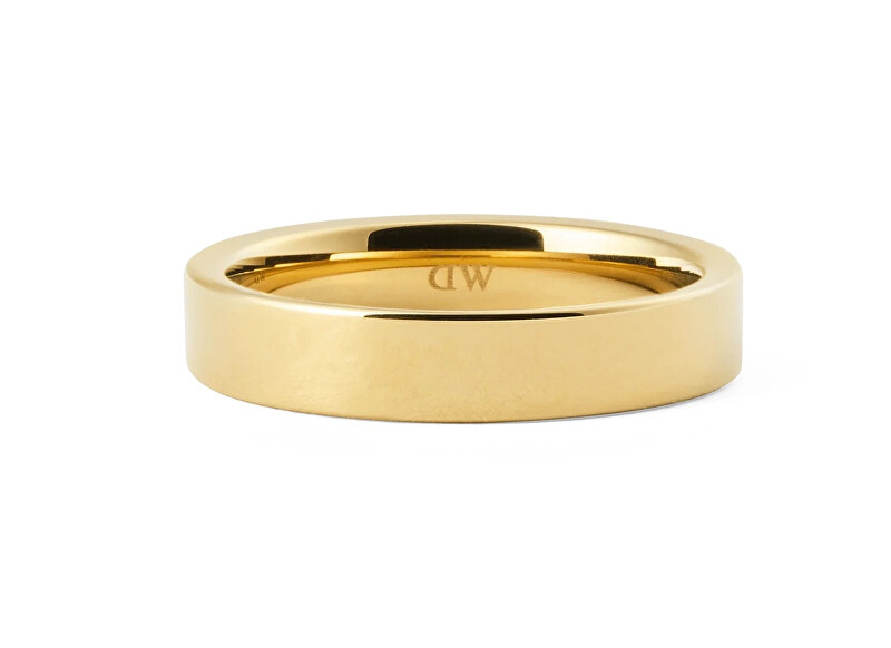 Daniel Wellington Pozlacený unisex prsten z oceli Line DW0040183