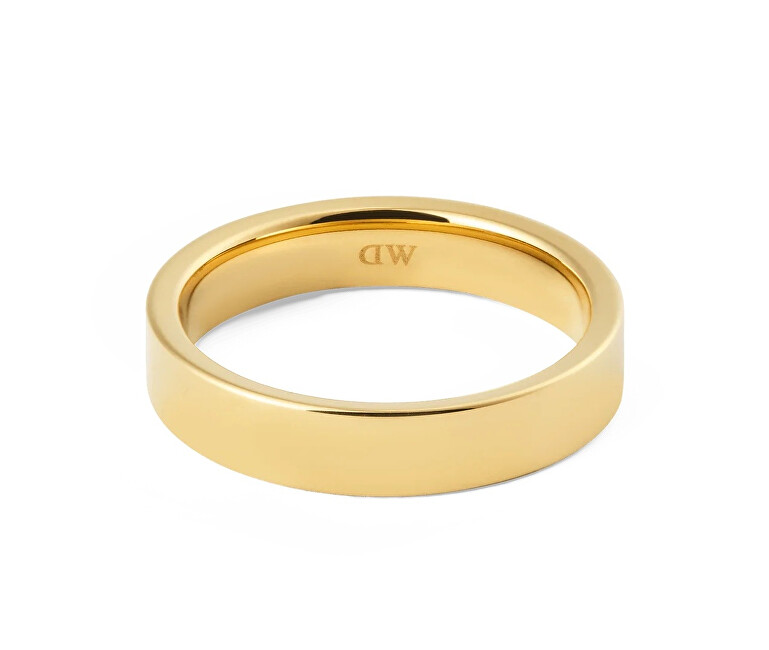Daniel Wellington Pozlacený unisex prsten z oceli Line DW0040183