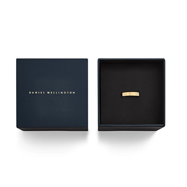 Daniel Wellington Pozlacený unisex prsten z oceli Line DW0040183