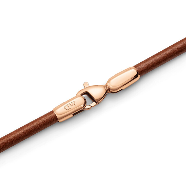 Daniel Wellington Slušivý hnědý kožený náramek St Mawes Perfect Pair DW9980051