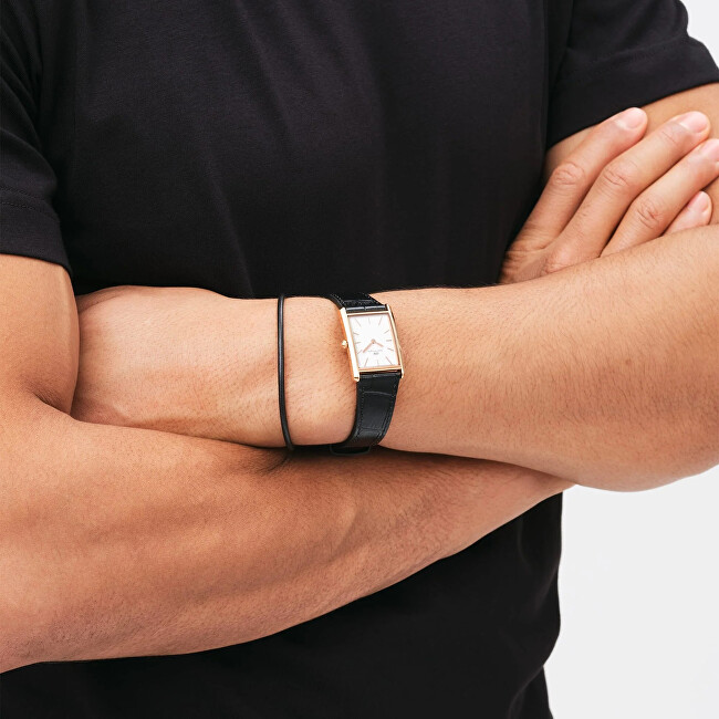 Daniel Wellington Slušivý kožený náramek Sheffield Perfect Pair DW0040071