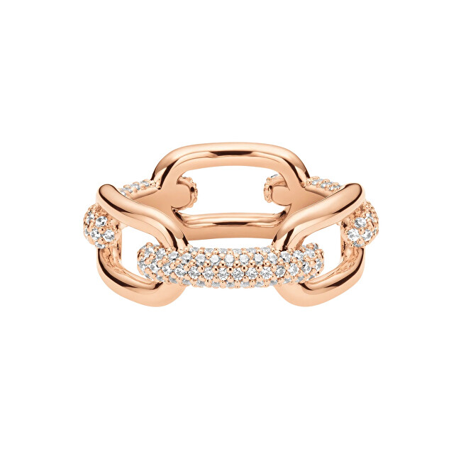 Daniel Wellington Stylový bronzový prsten Crystal Link DW0040057