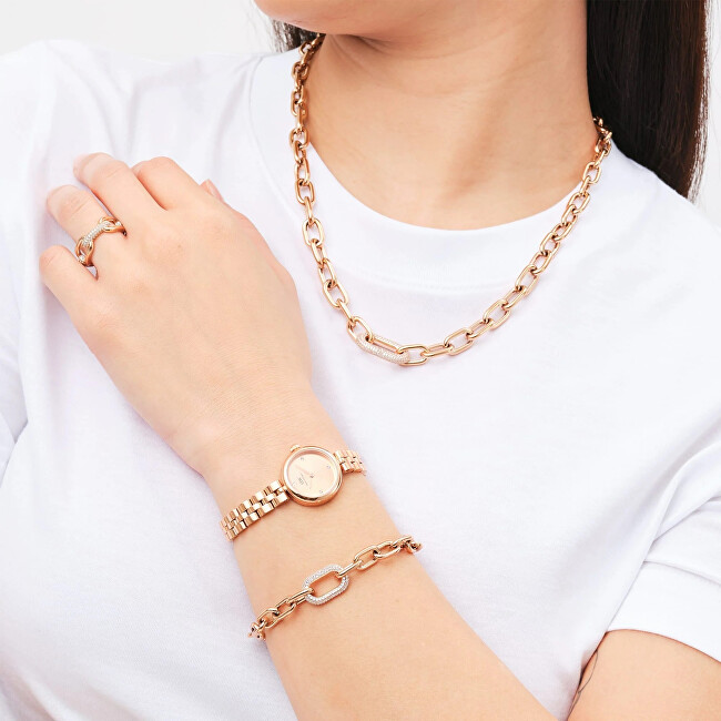 Daniel Wellington Stylový bronzový prsten Crystal Link DW0040057