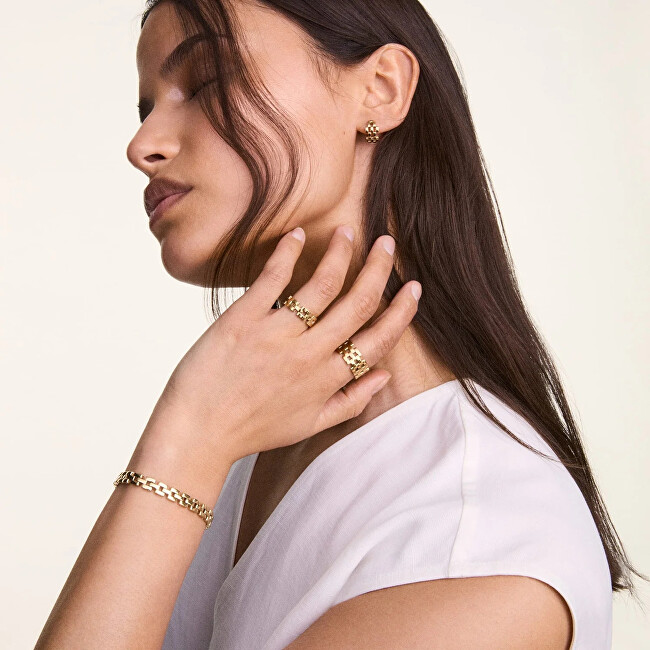 Daniel Wellington Stylový pozlacený prsten 3-Link DW0040099